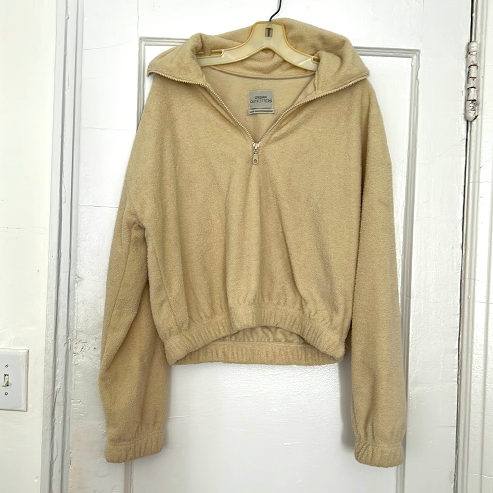 Urban outfitters half zip fleece pullover